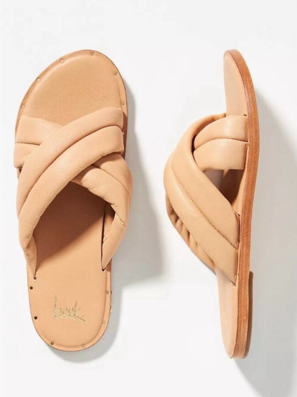 Anthropologie Beek Dovetail Stud Sandals 8 Beach